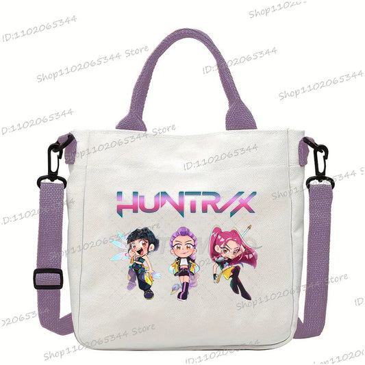 Women Fashion KPop Demon Hunters Canvas Square Bag – Trendy Ulzzang Style