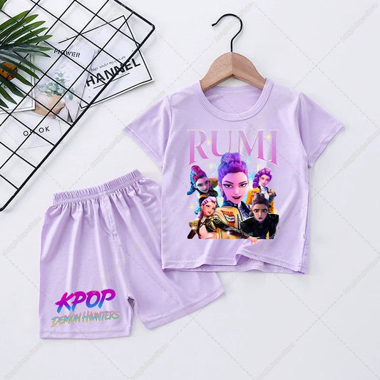 KPop Demon Hunters Girls Pajamas Set – Cute &amp; Comfy Sleepwear for Kids