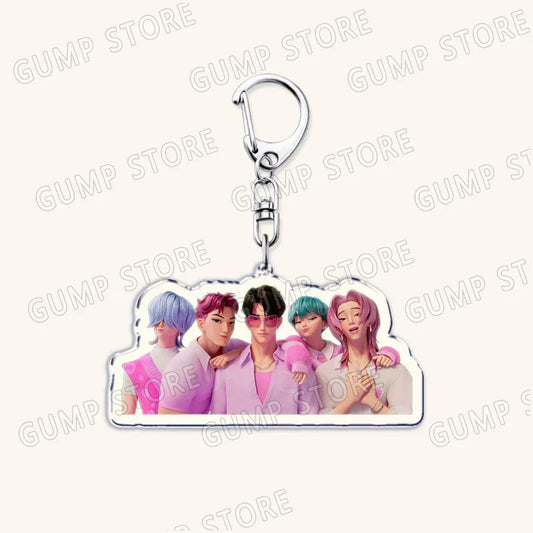 Hot Kpop Demon Hunters Huntrix Saja Boys Keychains – Must-Have Accessories for Fans