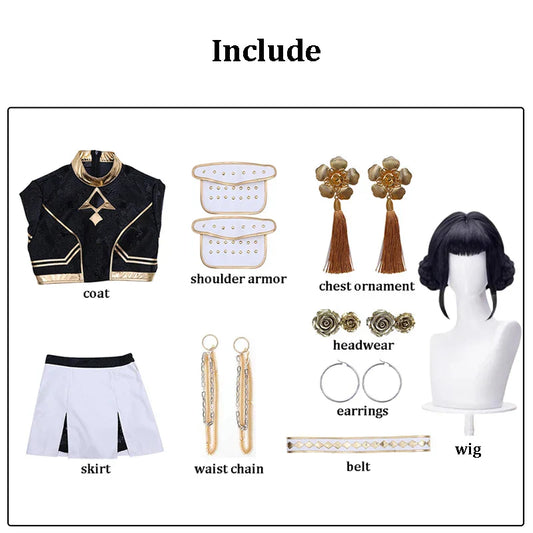 Black Golden Rumi Zoey Mira Cosplay Costume – KPop Demon Hunters