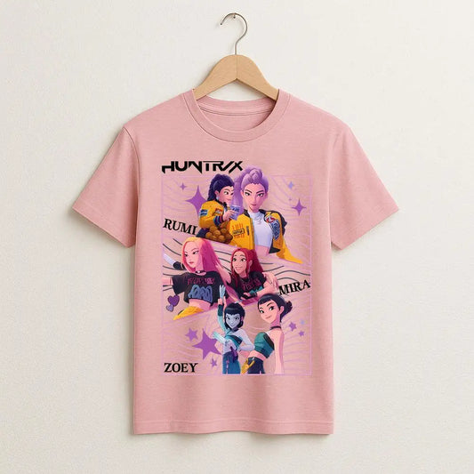 2025 Korean Demon Hunter Print T-shirt – Trendy Harajuku Fashion Top