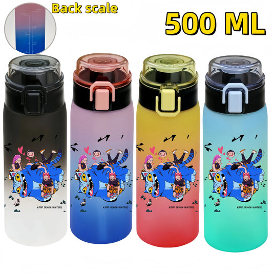 500ML K Pop Demon Hunters Water Bottle for Girls – Stay Hydrated in Style