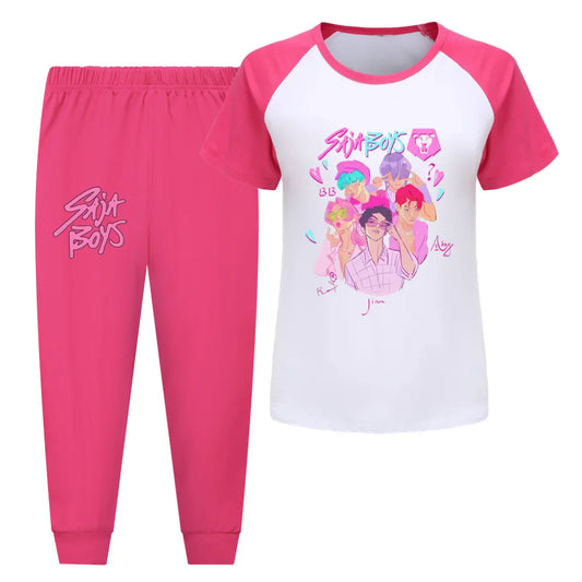 KPop Demon Hunters Kids Pyjamas – Cartoon Sleepwear Set for Summer