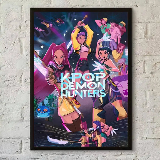 KPop Demon Hunters Movie Poster – DIY Sticky Wall Art Decoration