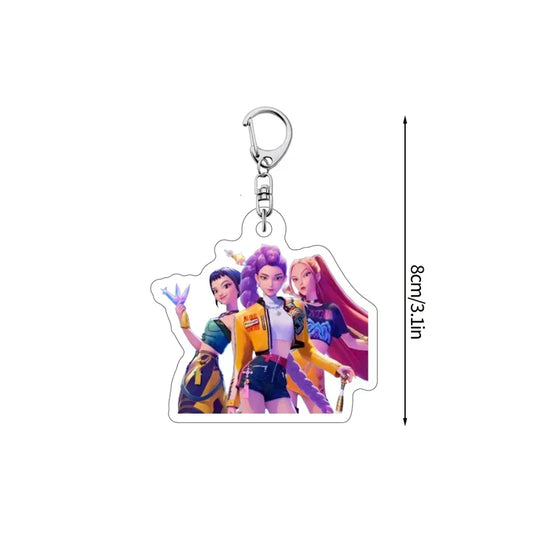 KPop Demo Hunters Keychain Set – Stylish Anime Bag Charms for Fans