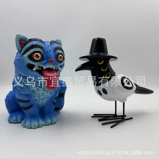 KPop Demon Hunters Tiger &amp; Bird Figures – 2025 Resin Collectible Ornaments