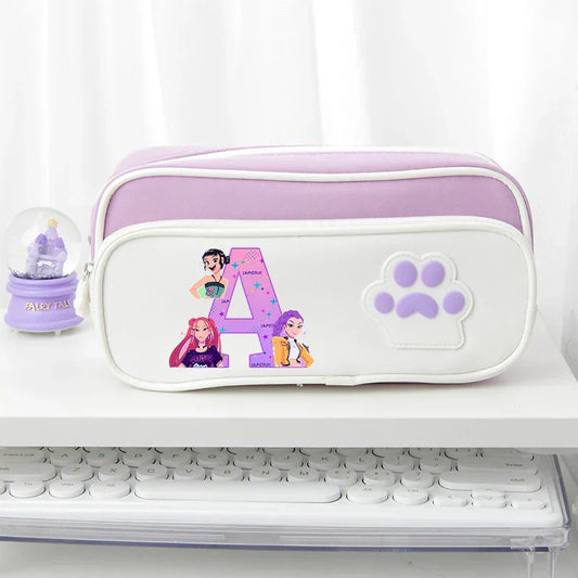 K-pop Demon Hunters Kawaii Dog Paw Pencil Case