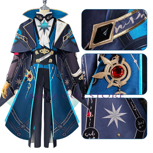 Anaxagoras Cosplay Costume – Honkai Star Rail Anaxa Uniform Wig