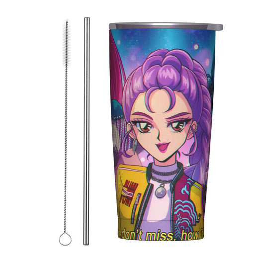 Demon Hunters Huntrix Stainless Steel Tumbler – Perfect for K-pop Fans on the Go