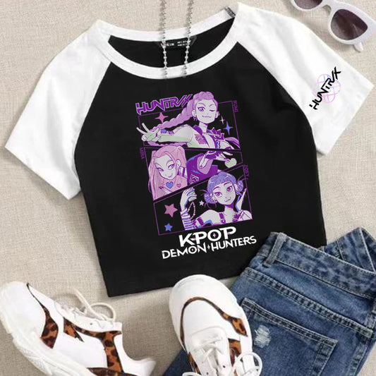 Anime K-Pop Demon Hunters Crop Tops – Trendy Fashion for Fans