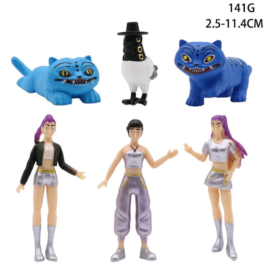 KPop Demon Hunters Figures – Anime Model Toys &amp; Desk Collectibles