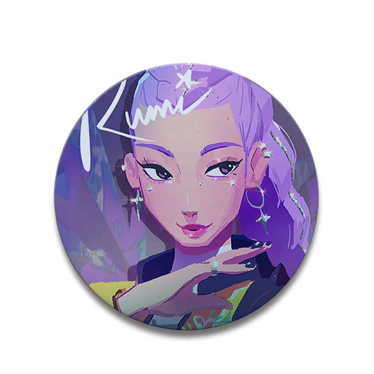 58mm Anime K-Pop Demon Hunters Badge Pin – Perfect for Cosplay and Gifts