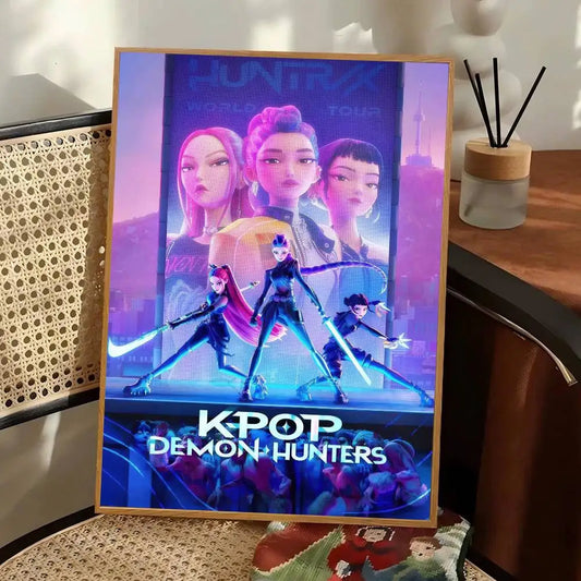 Kpop D-demon Hunters Anime Poster – Stylish Wall Decor for Fans