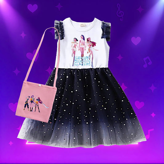 K-Pop Demon Hunters Princess Dress + Bag